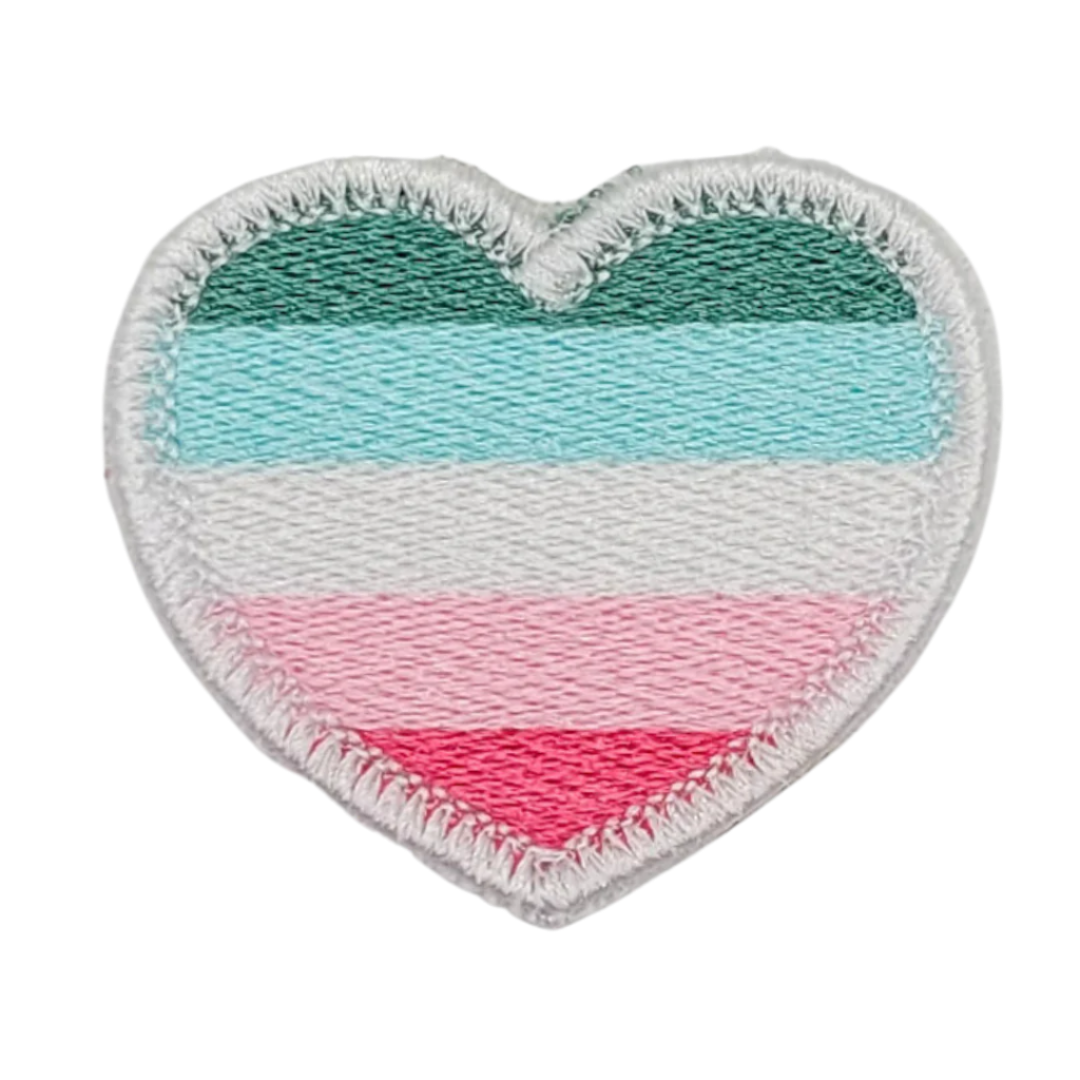 Abrosexual Pride Heart Patch