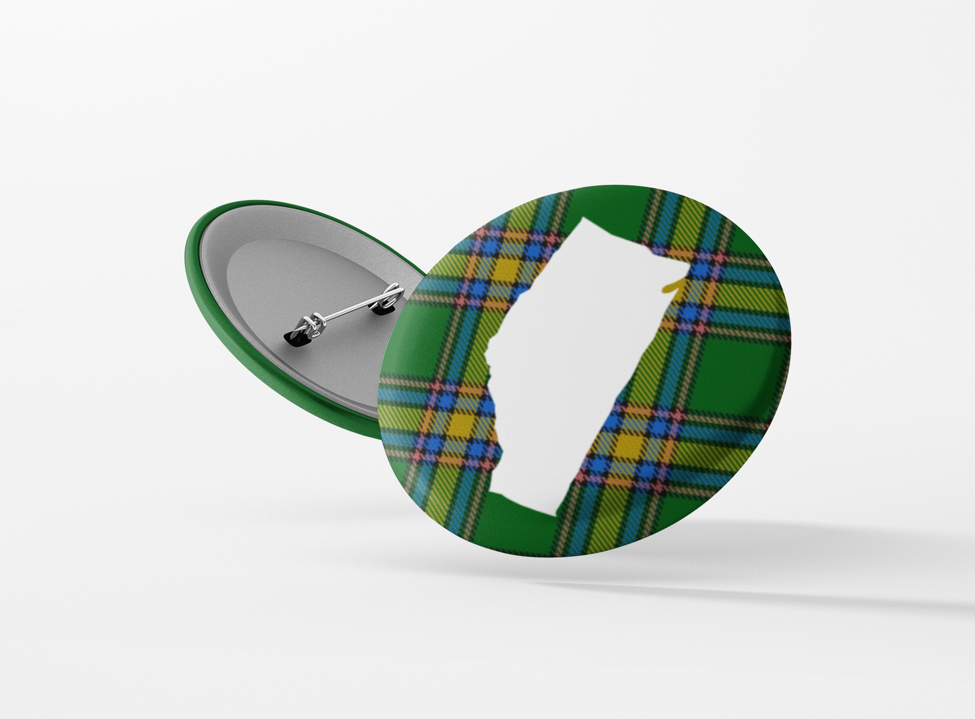 Alberta Tartan Pinback Button