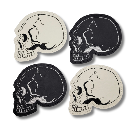 Anatomical Skull Vinyl Coasters