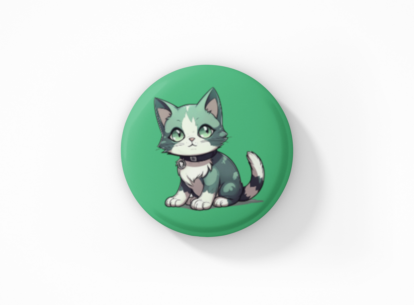 Aromantic Pride Flag & Cat 1.5" Pinback Button Set