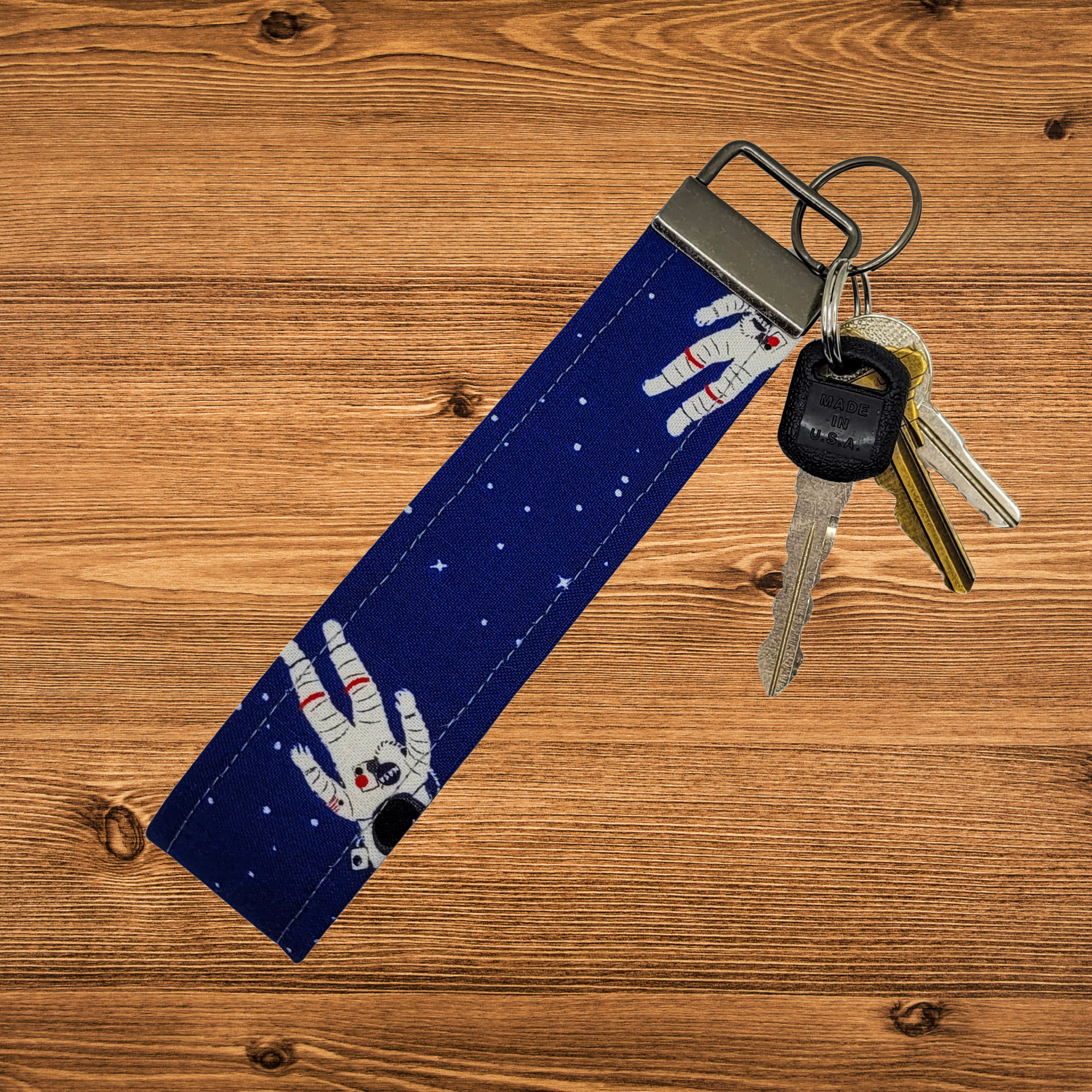 Astronauts Wristlet Keychain