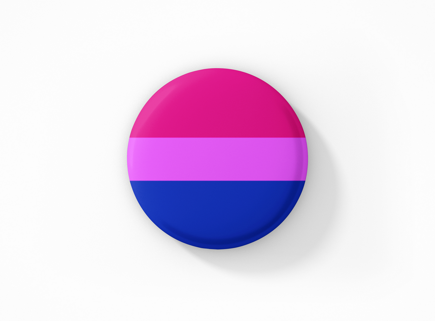 Bisexual Pride Flag Patch & Pinback Button