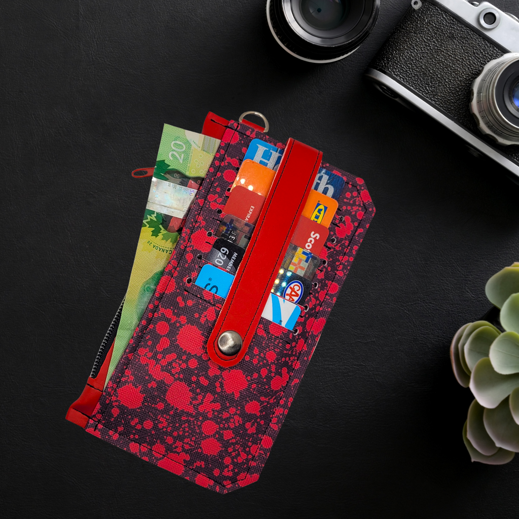 Blood Splatter Vinyl Slim Wallet