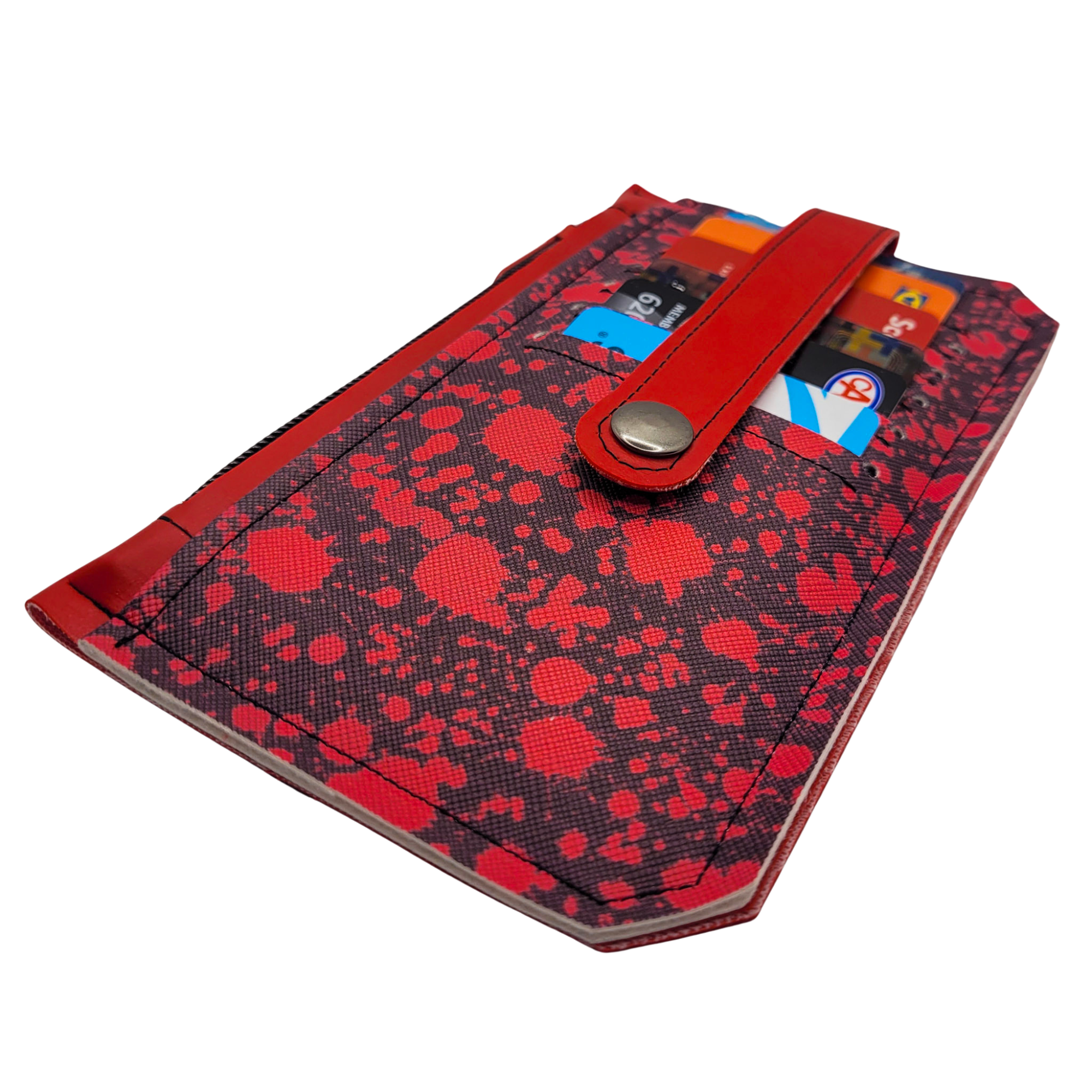 Blood Splatter Vinyl Slim Wallet