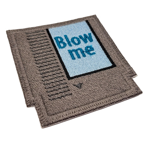 "Blow Me" Video Game Cartridge Embroidered Patch