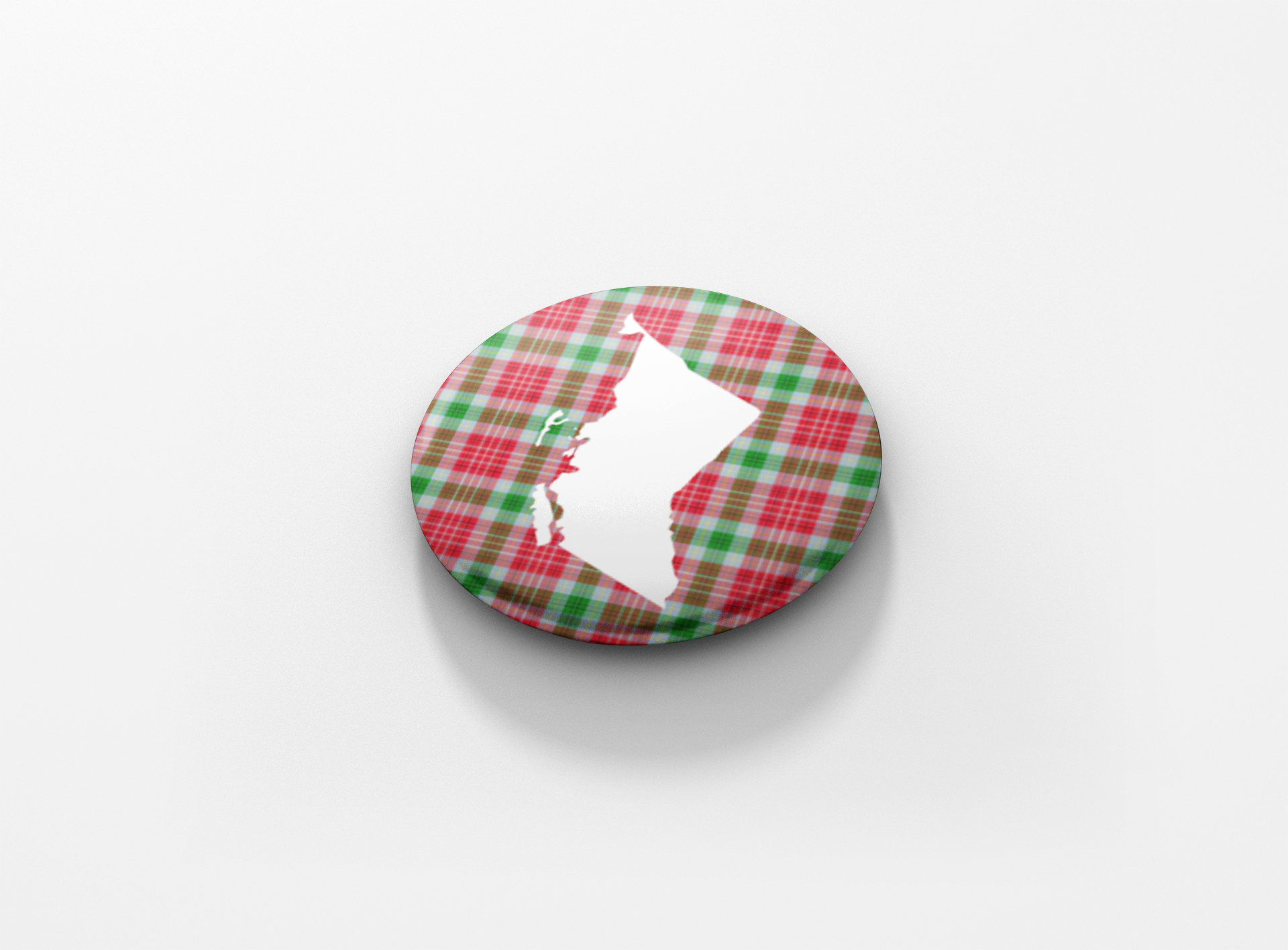 British Columbia Tartan Pinback Button