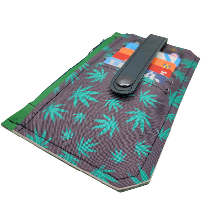 Leafy Green Vinyl Slim Wallet