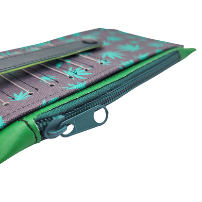 Leafy Green Vinyl Slim Wallet