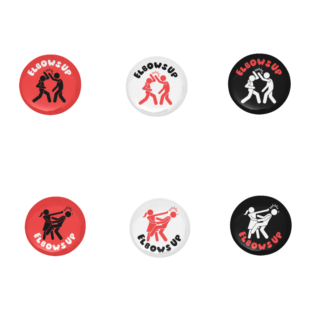 Bouton Pinback Coudes levés