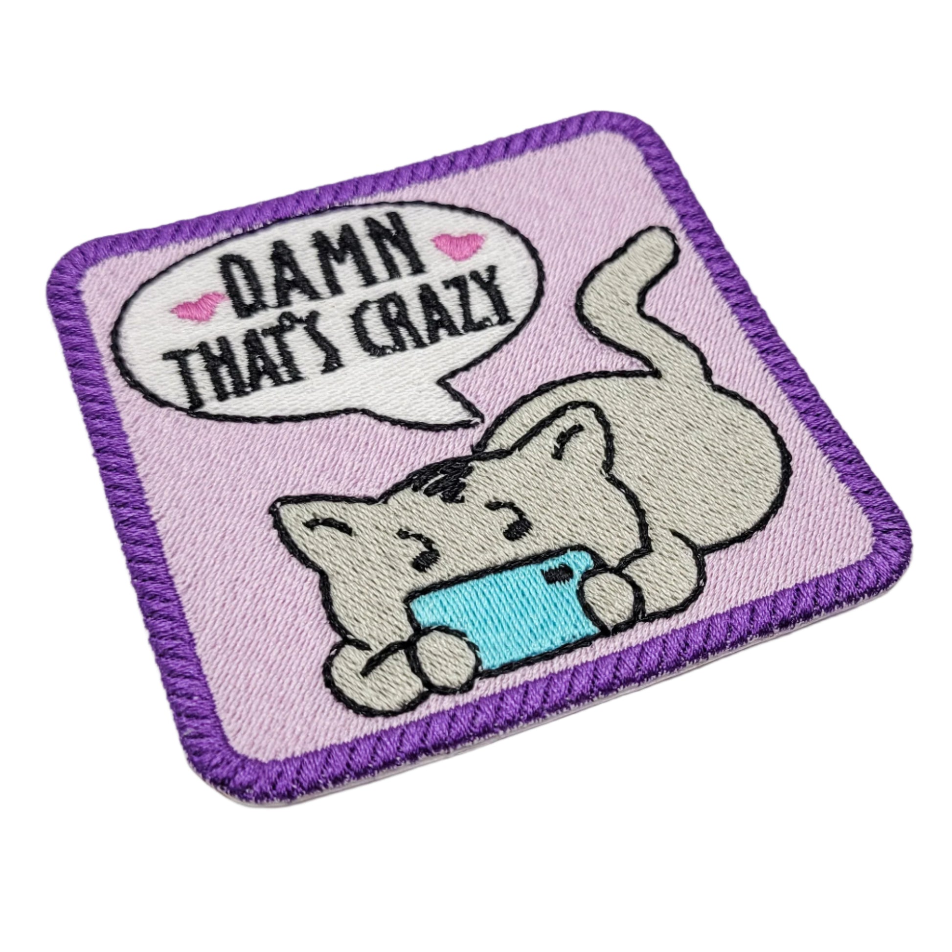 Patch brodé « Damn That's Crazy »
