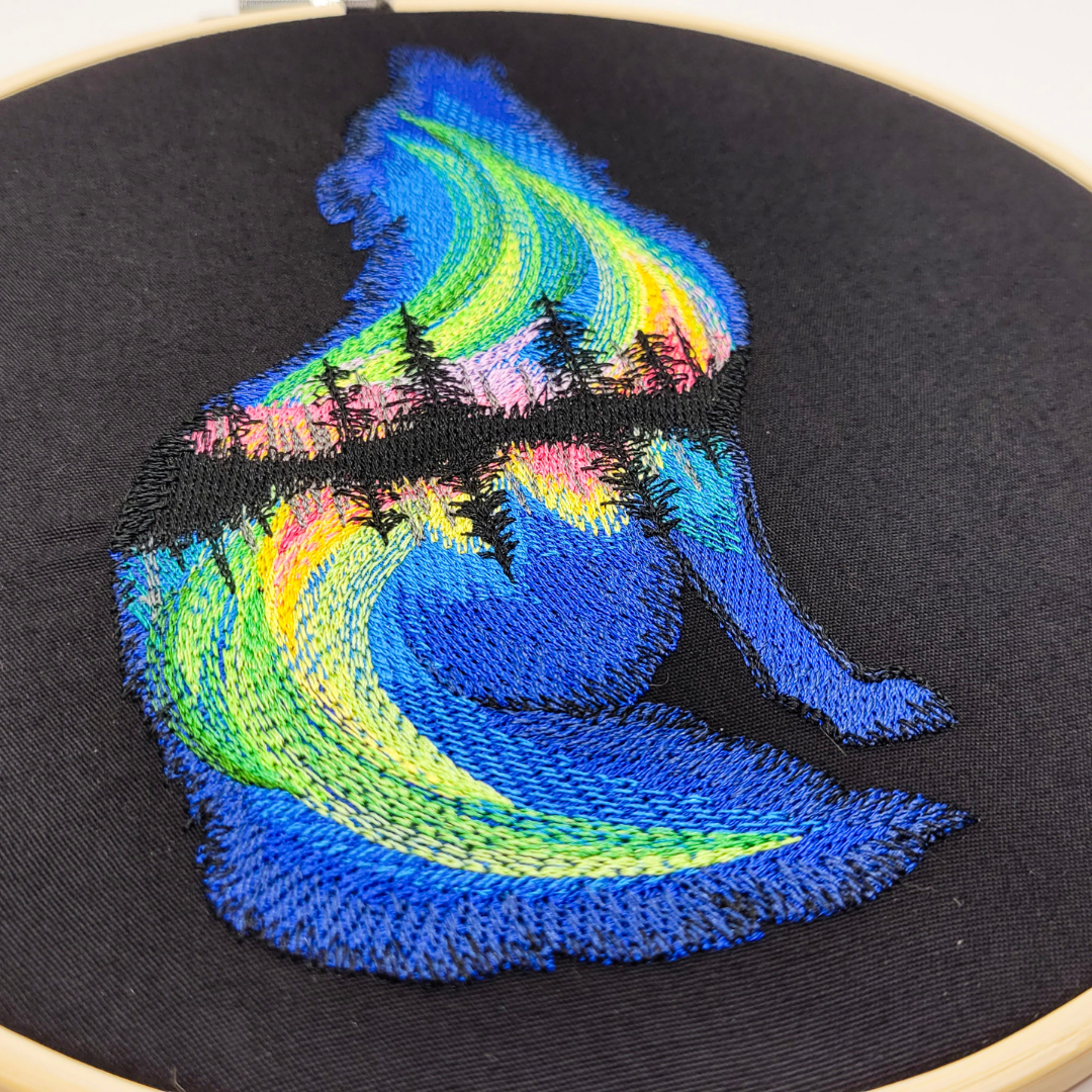 Echoes of the North – 8" Embroidered Wall Art