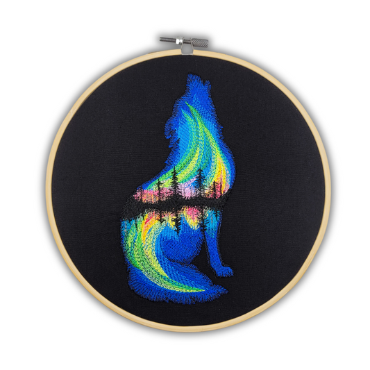 Echoes of the North – 8" Embroidered Wall Art