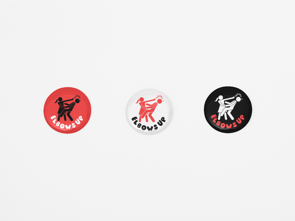 Bouton Pinback Coudes levés