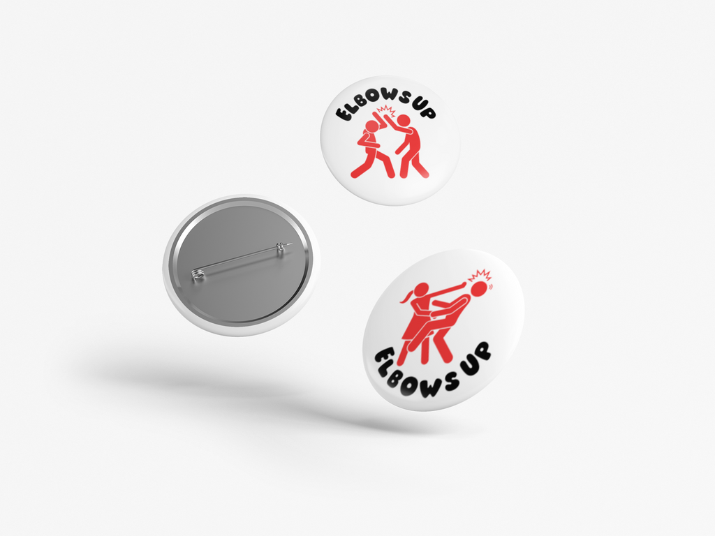 Bouton Pinback Coudes levés