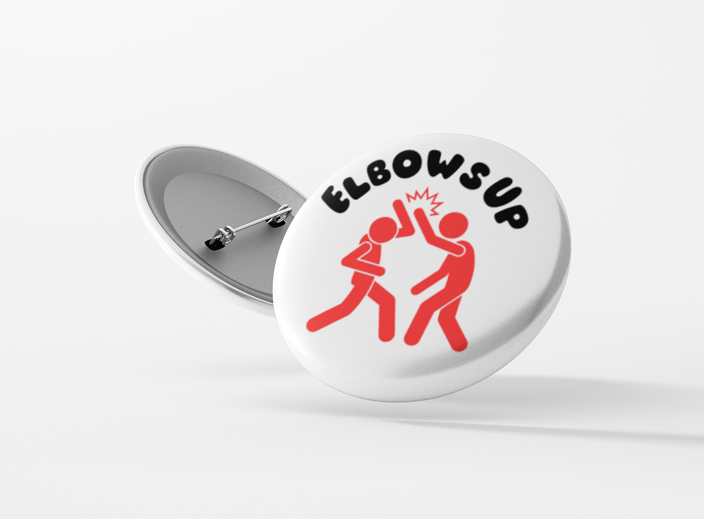 Elbows Up Pinback Button