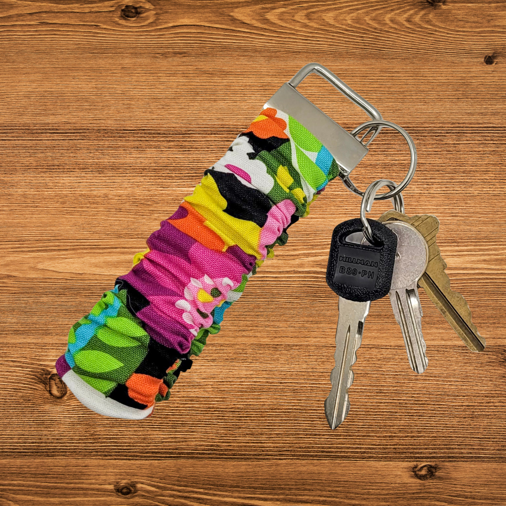 Electric Garden Scrunchie Wristlet