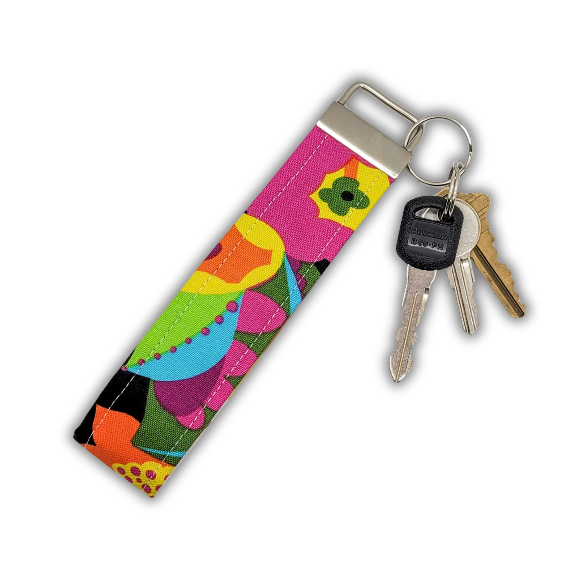 Electric Garden Wristlet Keychain