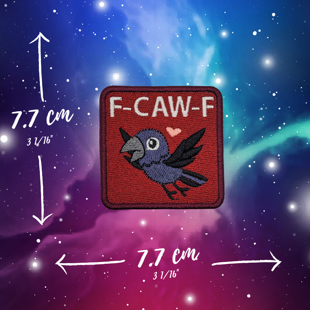 F-CAW-F Crow Embroidered Patch