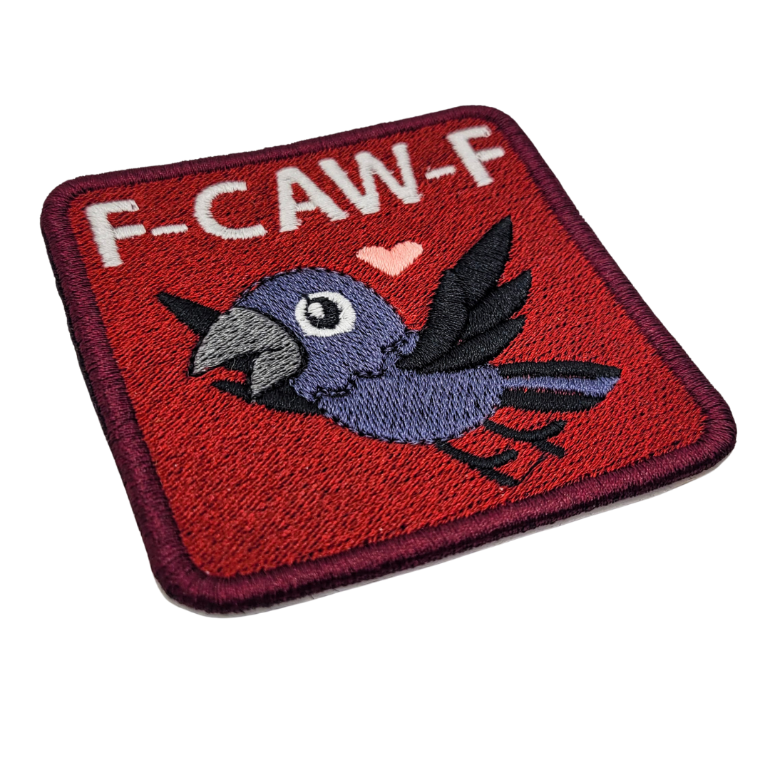 F-CAW-F Crow Embroidered Patch