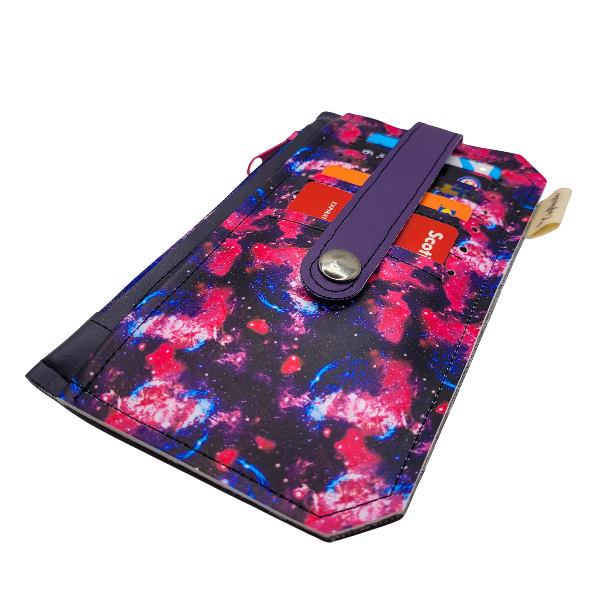 Far Out Galaxy Vinyl Slim Wallet