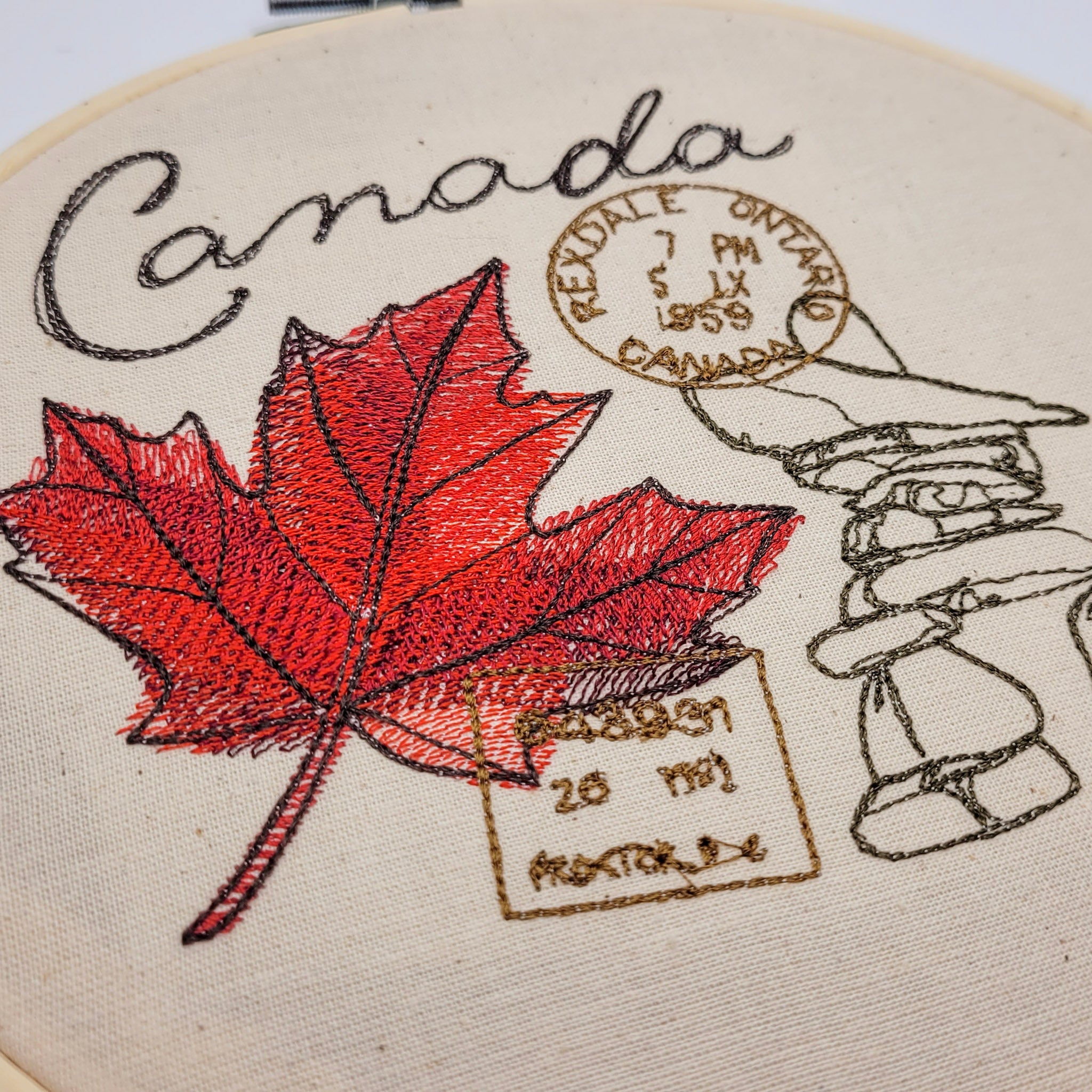 From Canada, With Love – 7" Embroidered Wall Art