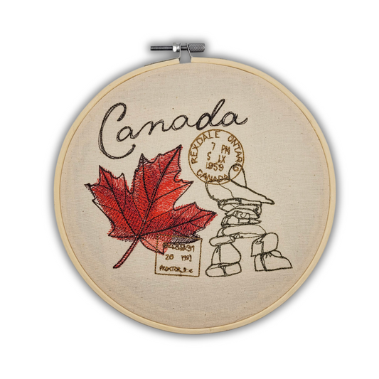From Canada, With Love – 7" Embroidered Wall Art