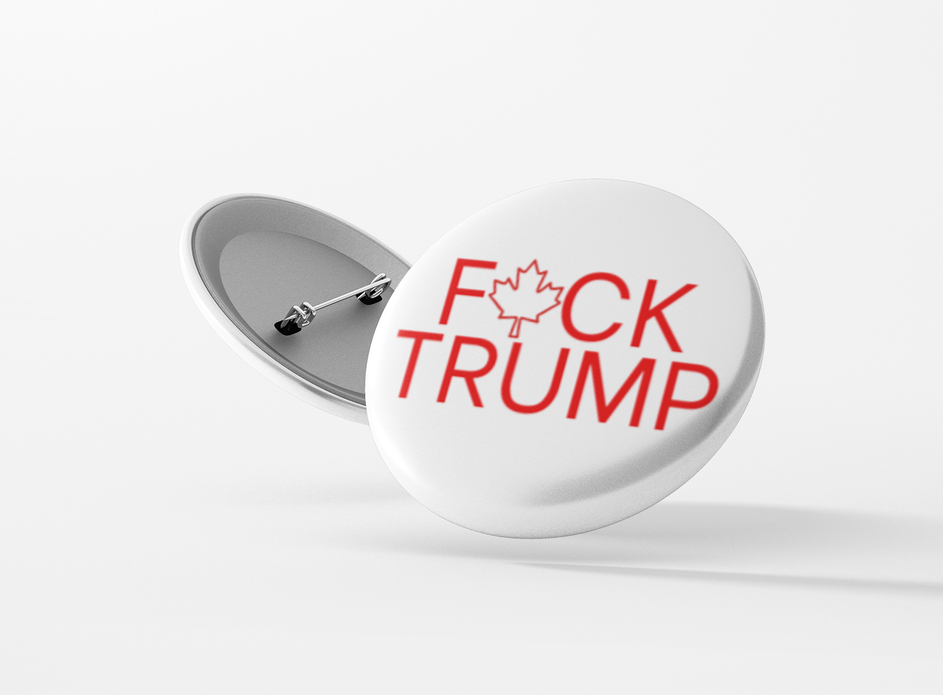 Botón pinback "A la mierda con Trump"