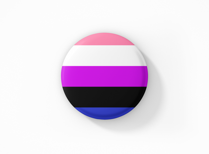 Genderfluid Pride Flag Patch & Pinback Button