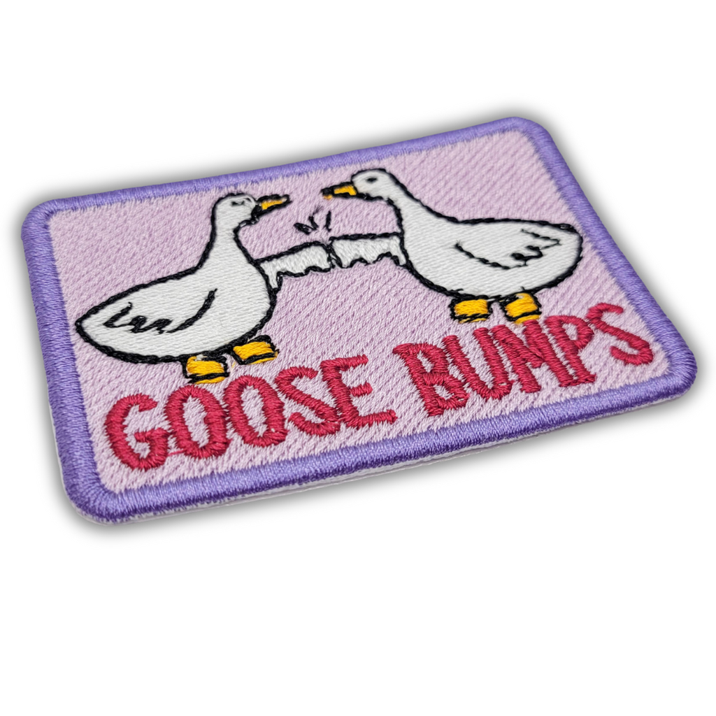 Goose Bumps Embroidered Patch