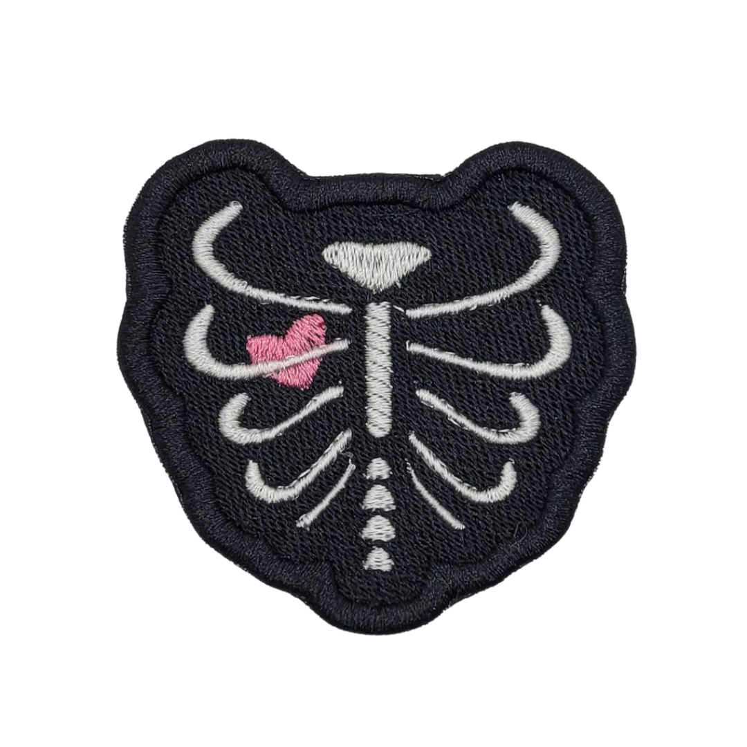 Heart Ribcage Embroidered Patch