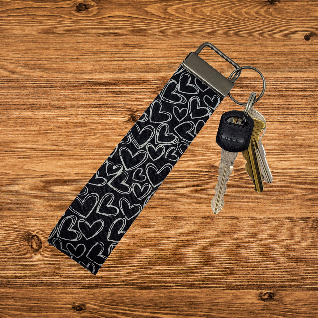 Porte-clés avec bracelet Doodle Hearts