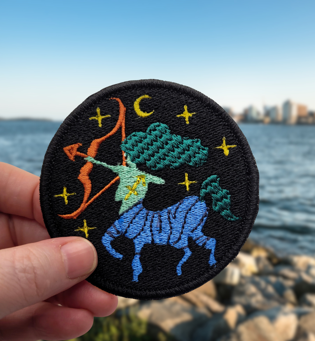 Sagittarius Zodiac Sign Embroidered Patch