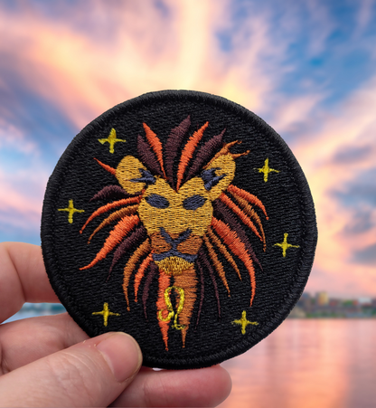 Leo Zodiac Embroidered Patch