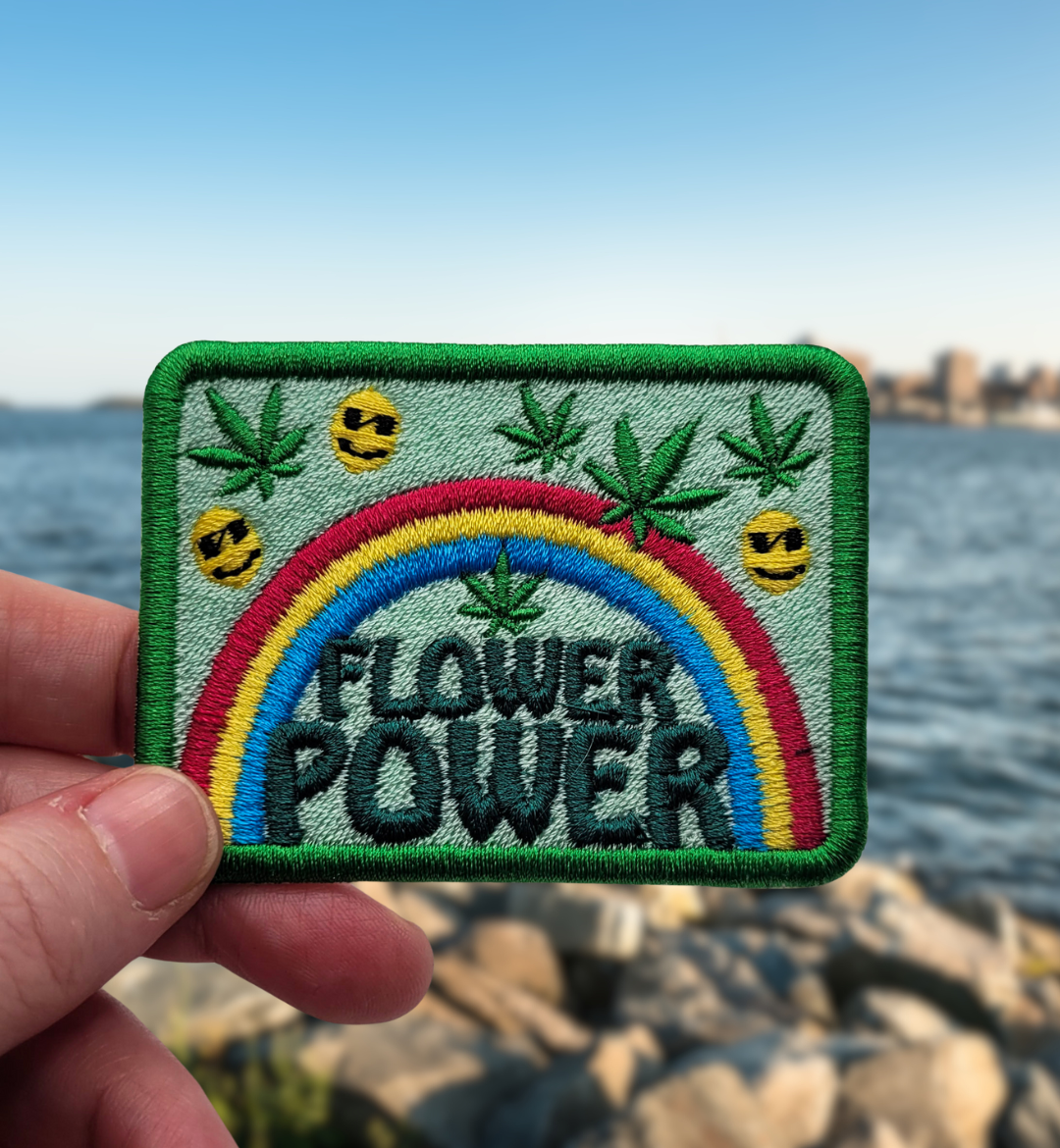 Flower Power Embroidered Patch