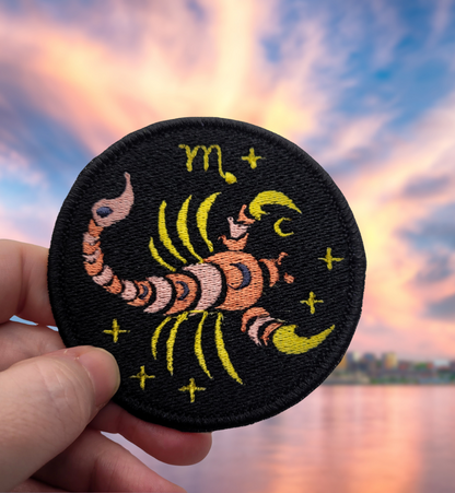 Scorpio Zodiac Sign Embroidered Patch