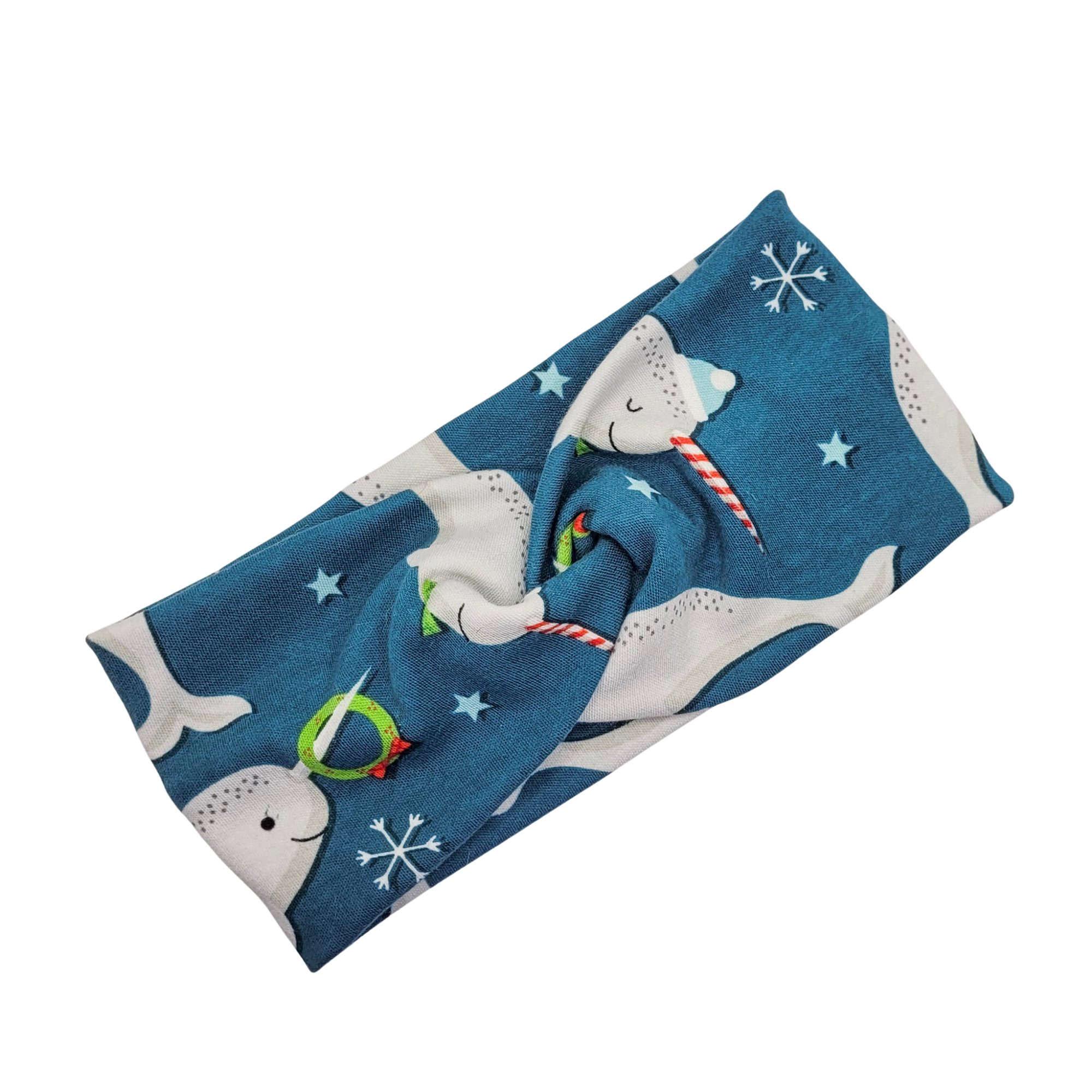Holiday Narwhal Stretch Knit Headband