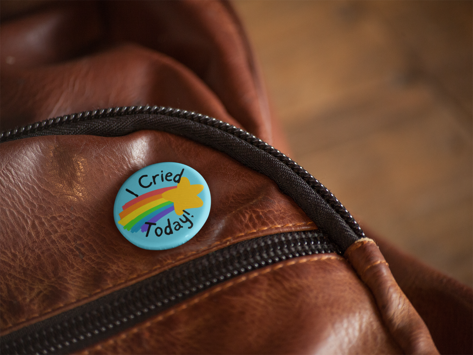 I Cried Today! Pinback Button