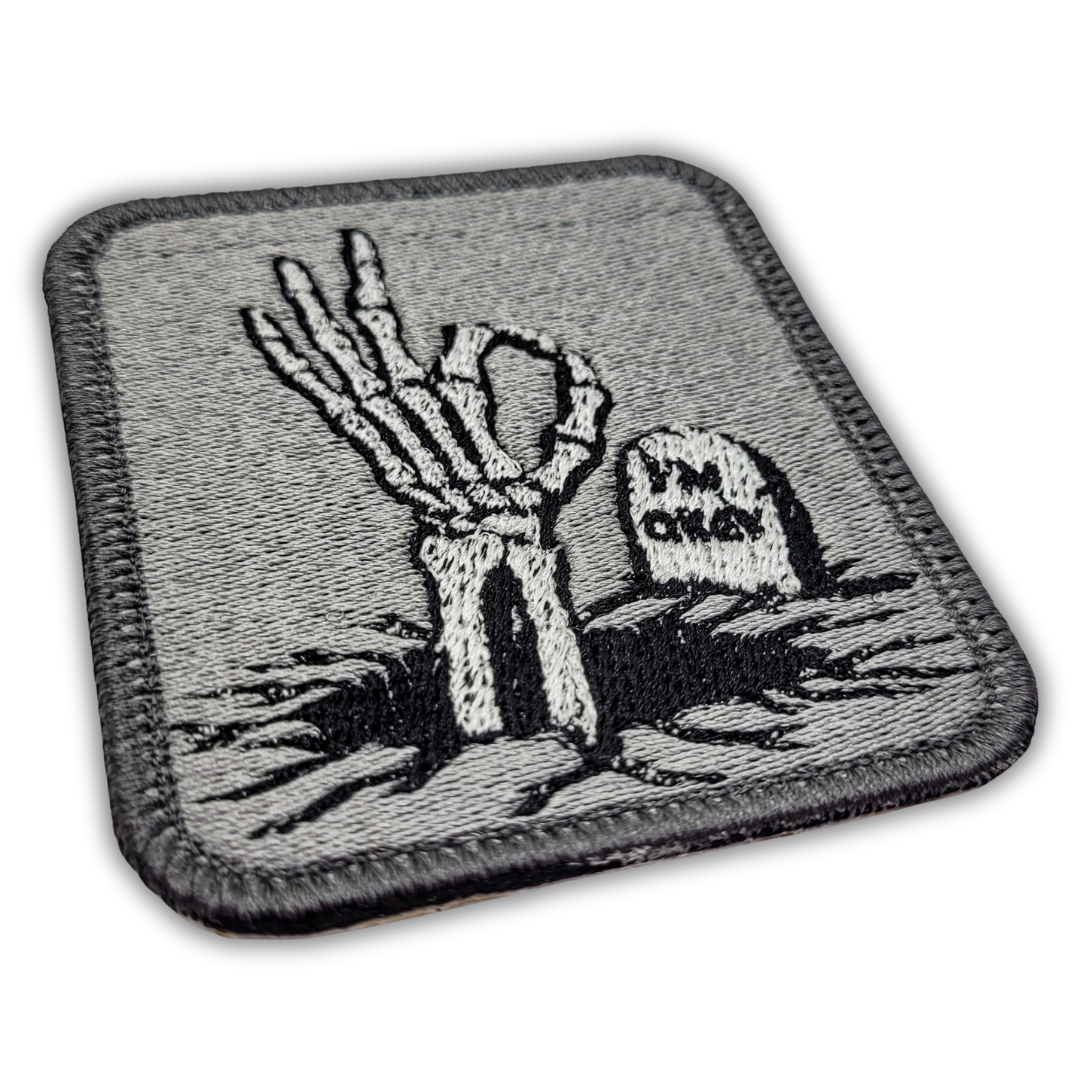 I'm Okay Embroidered Patch