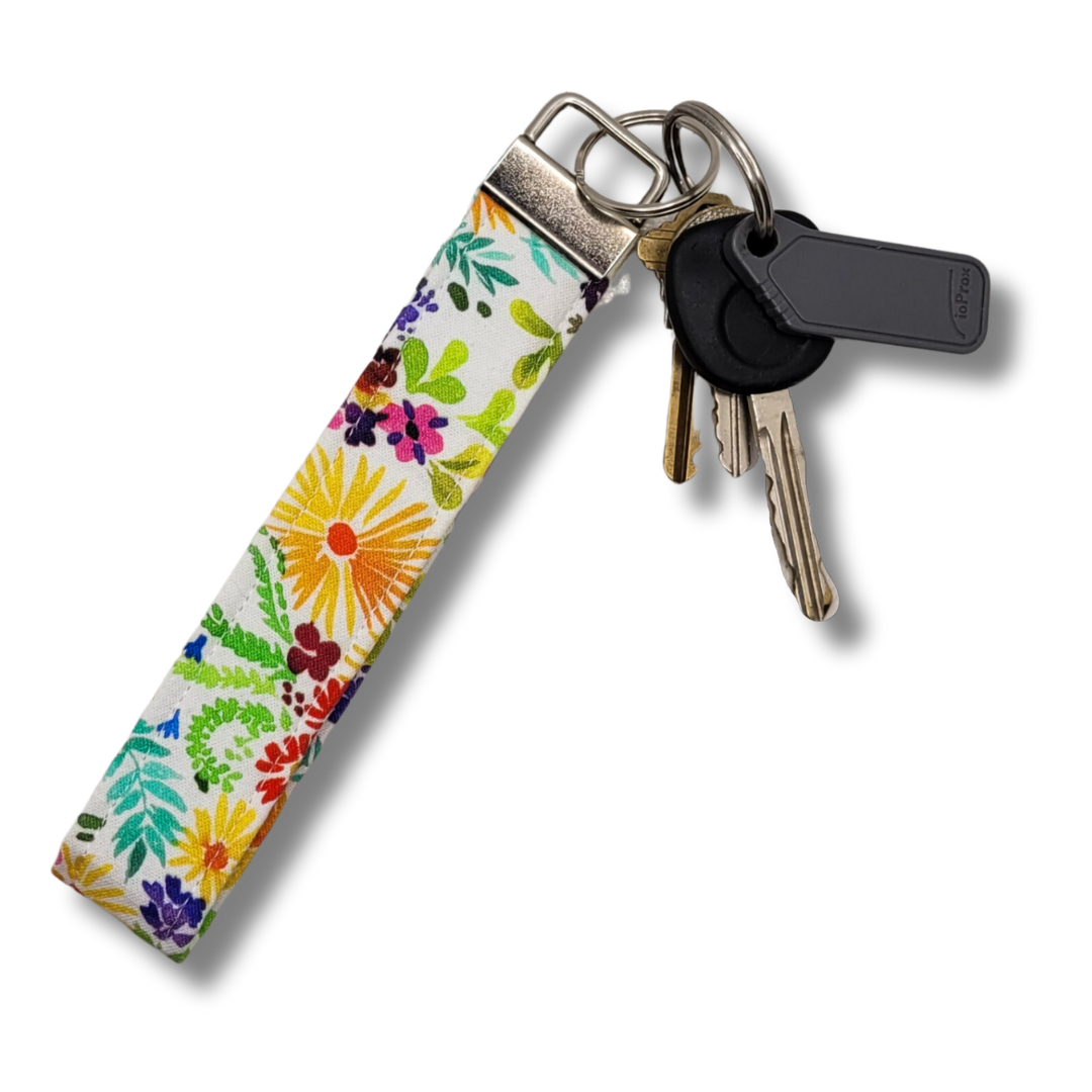 Wildflowers Wristlet Key Strap