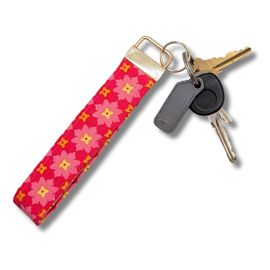 Rosey Posey Wristlet Key Strap