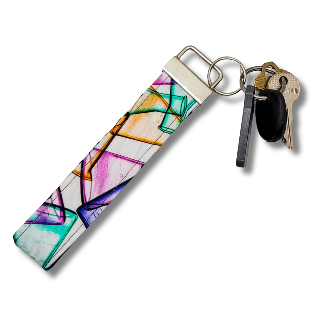 Beakers & Flasks Wristlet Key Strap