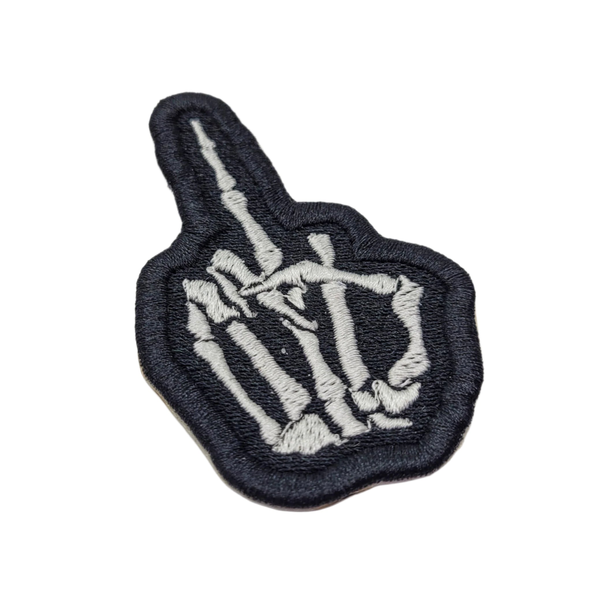 Middle Finger Embroidered Patch