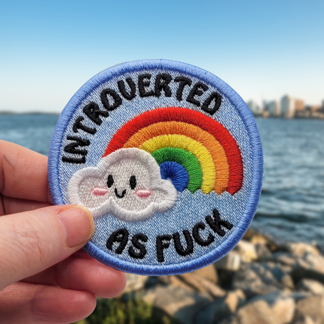 Introverted As Fuck Embroidered Patch