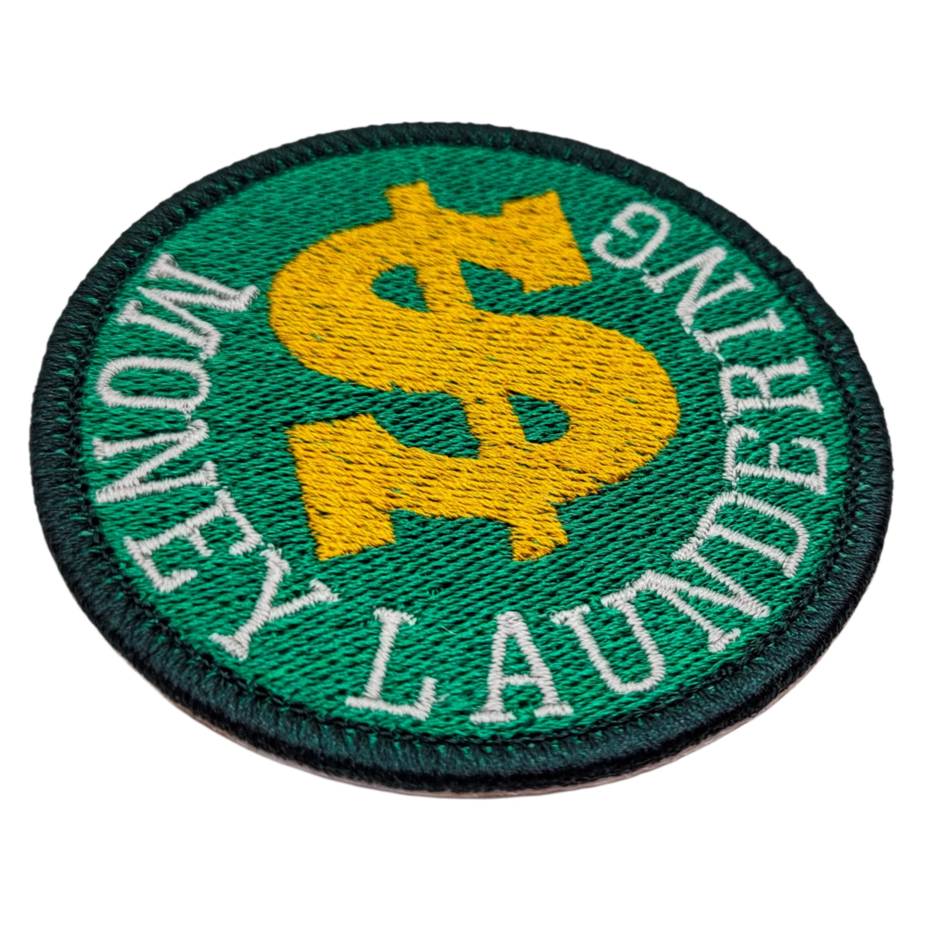 Badge de mérite coquin pour le blanchiment d'argent