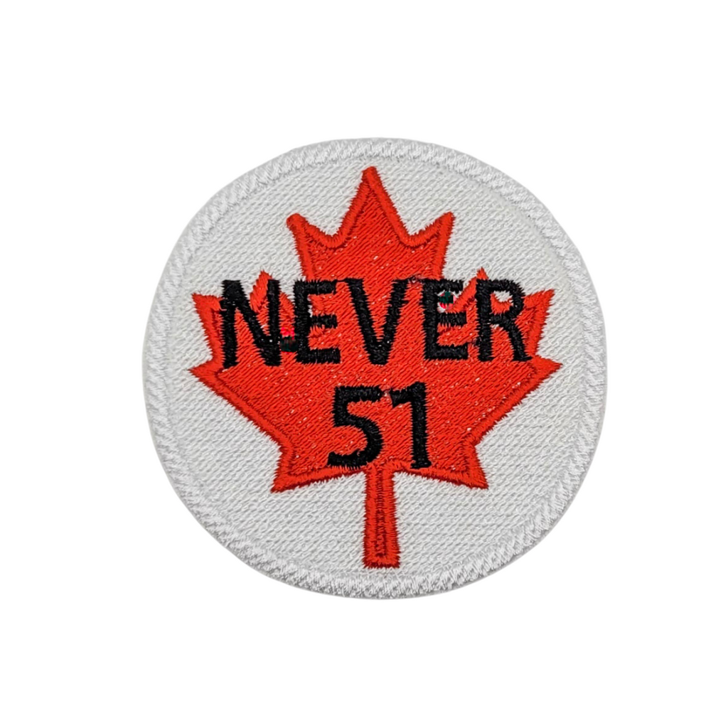 Never 51 Embroidered Patch