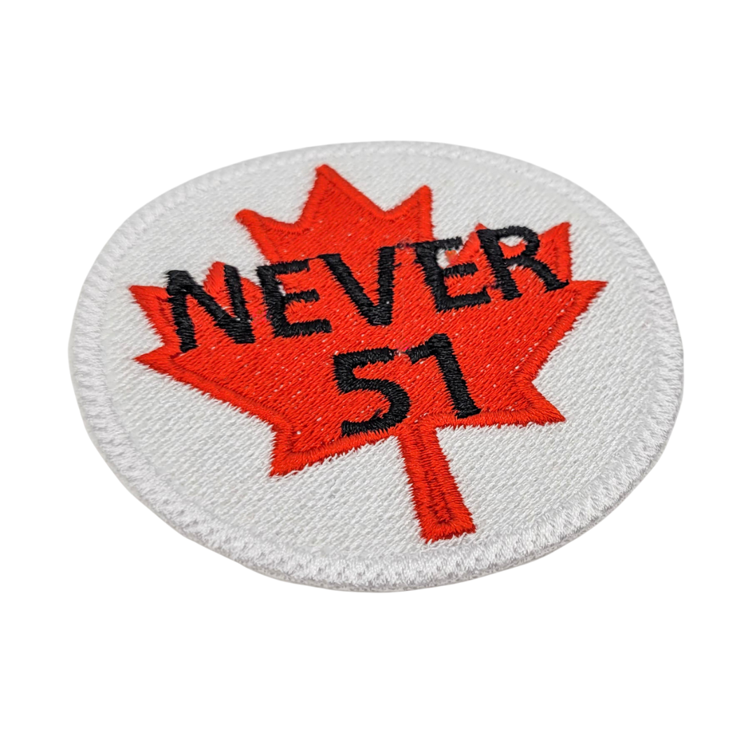 Never 51 Embroidered Patch