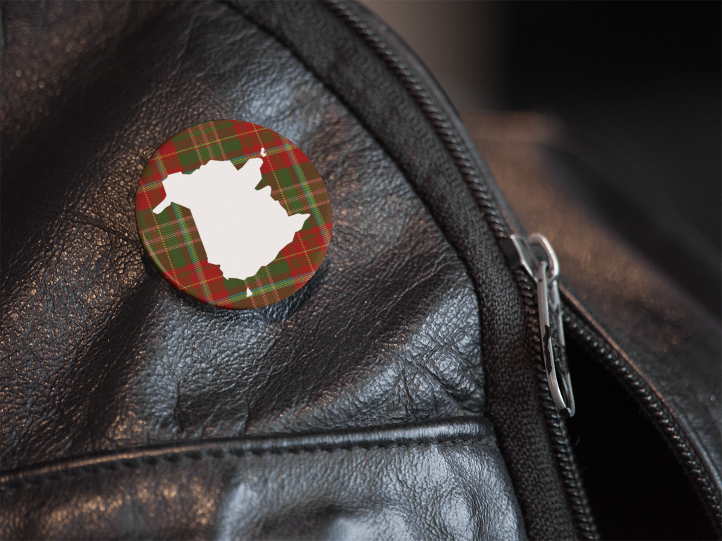 New Brunswick Tartan Pinback Button