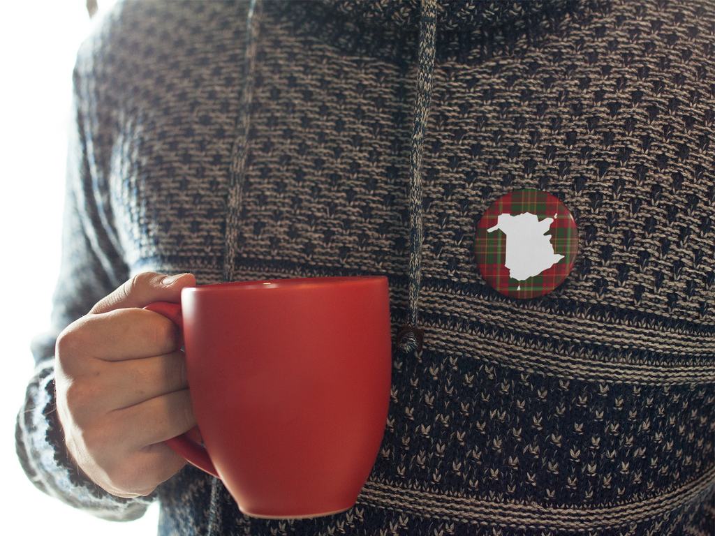 New Brunswick Tartan Pinback Button