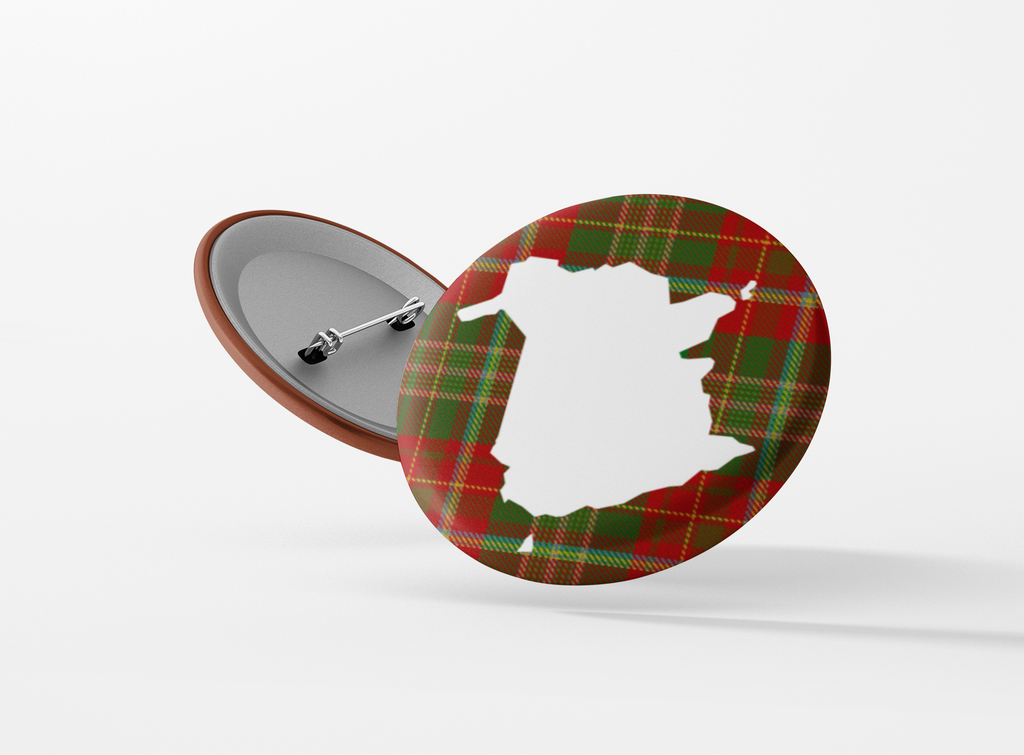 New Brunswick Tartan Pinback Button