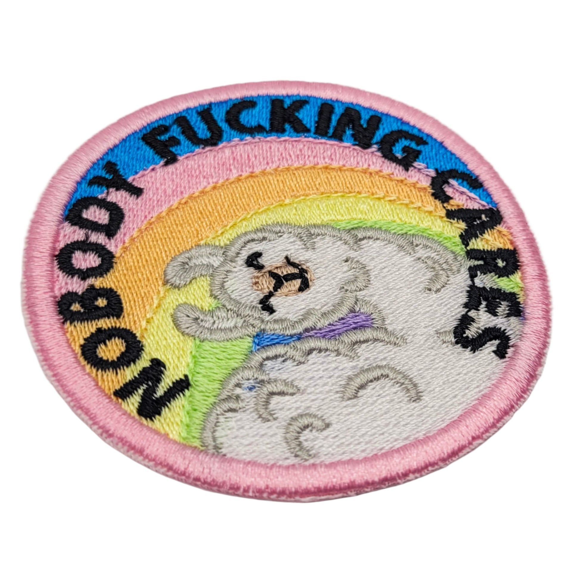 Patch brodé « Nobody Fucking Cares » 